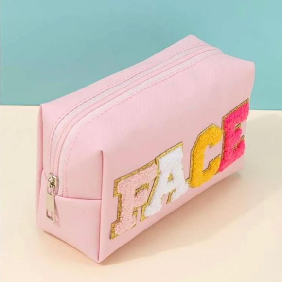 🌼4 for $20🌼 NWT, Travel Makeup bag, Embroidered “Face” toiletry bag - Picture 2 of 5